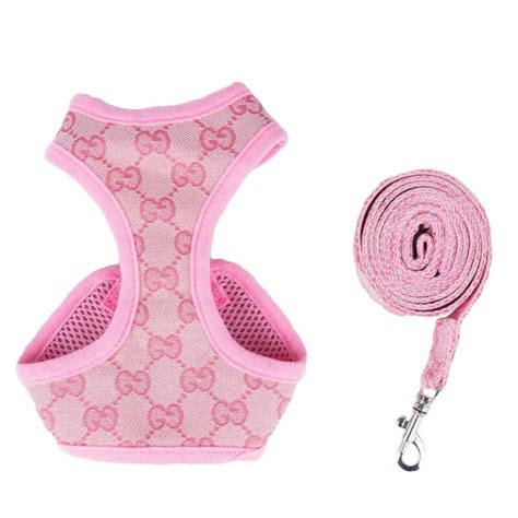 pink gucci leash|gucci dog harness and leash.